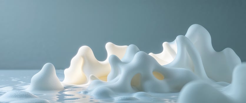 Abstract foam texture with bright highlights for creative design backgrounds. photo