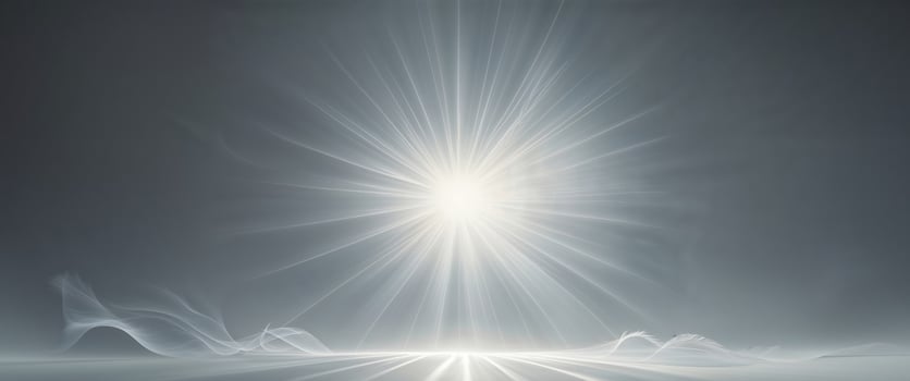 A bright light shining through the sky photo