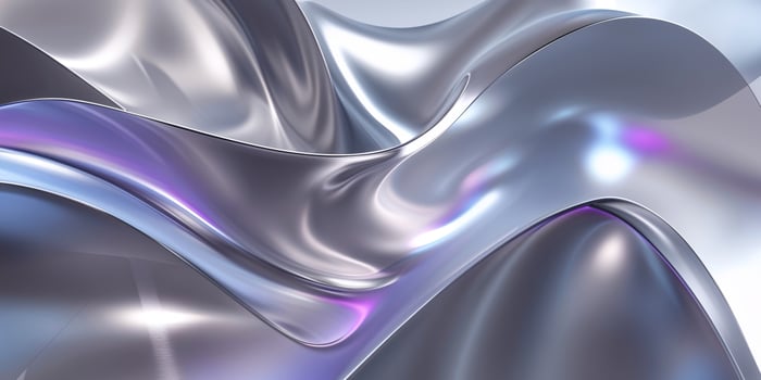 A shiny silver and purple abstract background photo