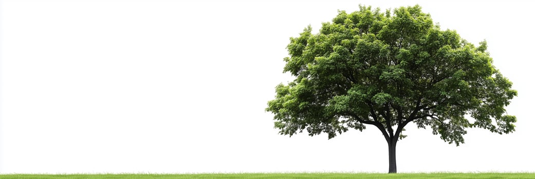 Photorealistic Silver Maple with copy space, Silver Maple plant setting, isolated on white plant photo