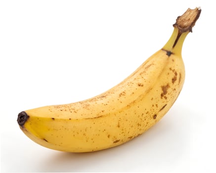 one Banana Isolated on White Background photo
