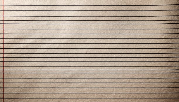 Blank Lined Paper Ready for Writing Notes, Lists, or Creative Ideas in a Classroom or Office Setting photo