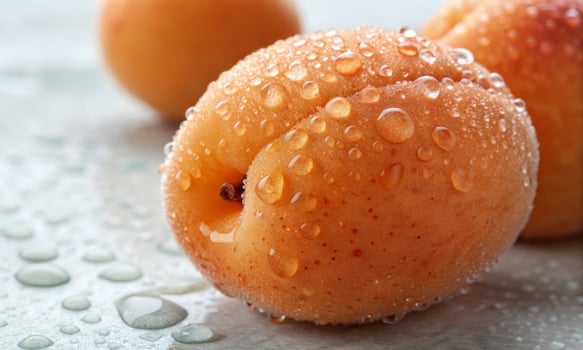 Apricot morning. harmony of taste and health on your table photo