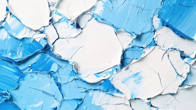 Blue and White Painting Texture photo
