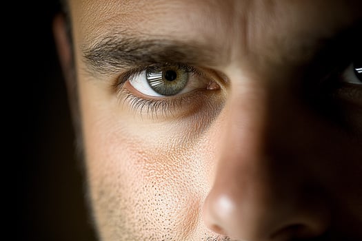 A man's eyes photo