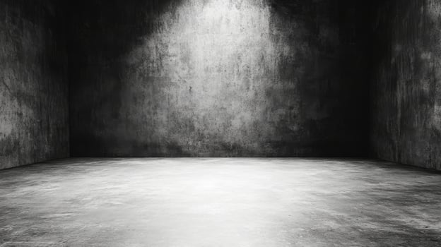 Monochrome Space With Central Light Focus photo