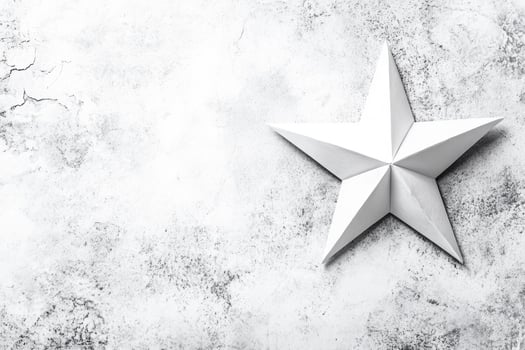 White Paper Star on a Textured Background photo
