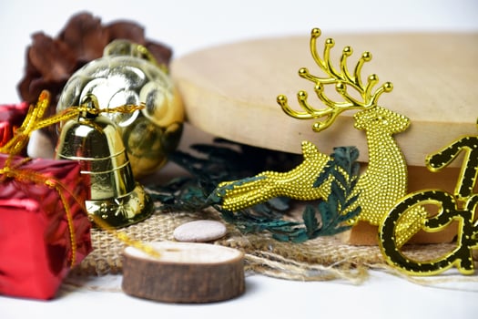 Decorative Christmas scene with charming details photo