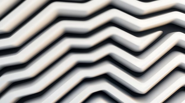 Abstract close-up of a wavy, textured surface with a play of light and shadow, emphasizing depth photo