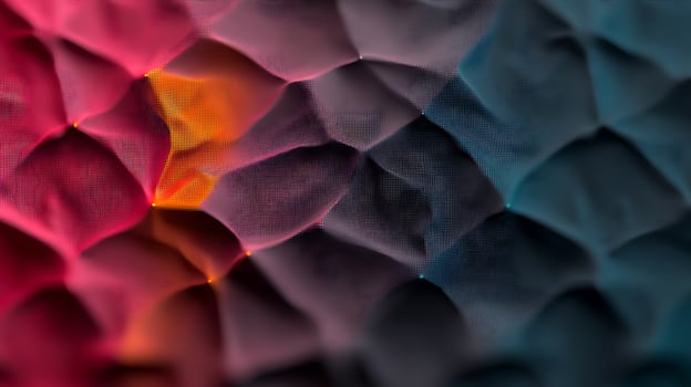 Abstract colorful textured surface with folds and gradients creating a dynamic visual effect photo