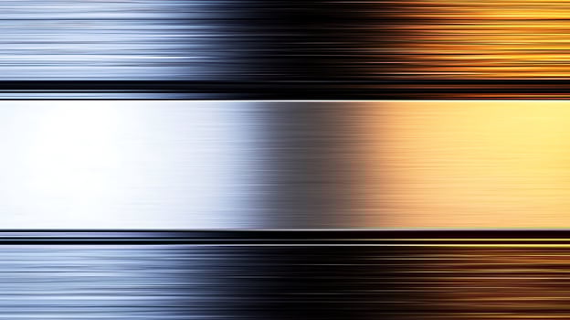 Abstract metallic texture with brushed silver, black, and gold stripes, suitable for backgrounds photo