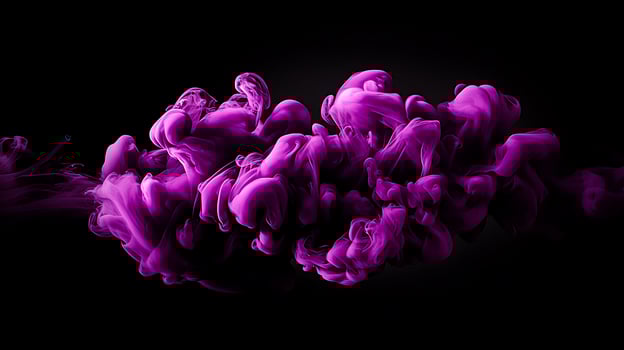 Abstract purple ink cloud swirling against a black background, creating a mesmerizing visual effect photo