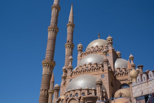 Al Mustafa Mosque in the Old Town of Sharm El Sheikh. photo