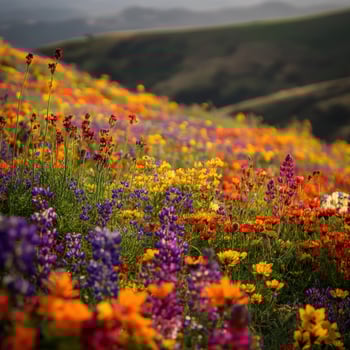 Wildflowers in the mountains photo