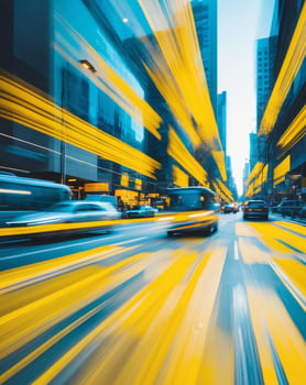 traffic on the street background with motion blur. photo