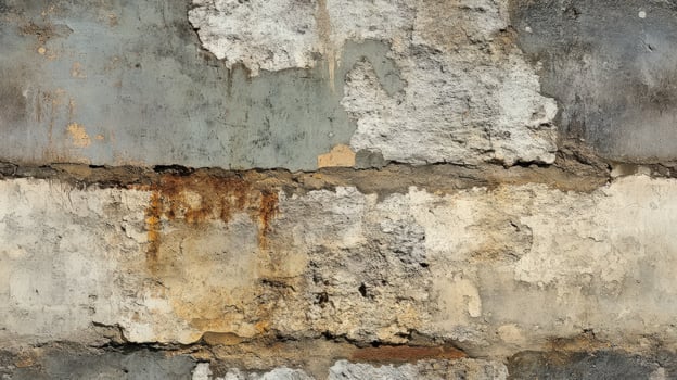 A close up of a wall with paint and rust photo