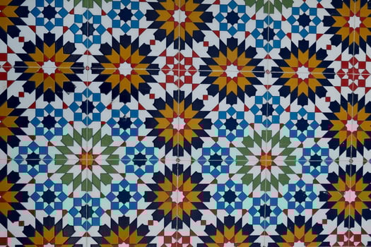 Colorful Moroccan Mosaic Tile Design photo