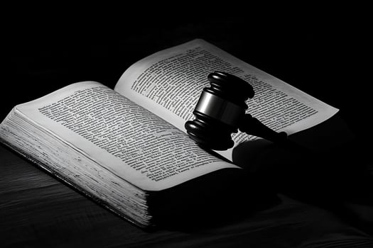 Gavel and Antique Book photo