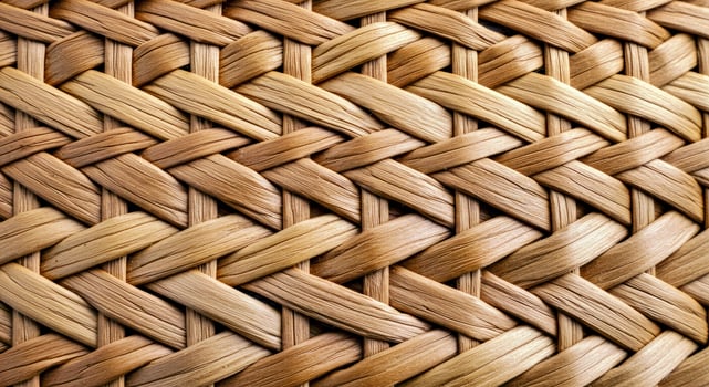 Close up of a woven basket photo