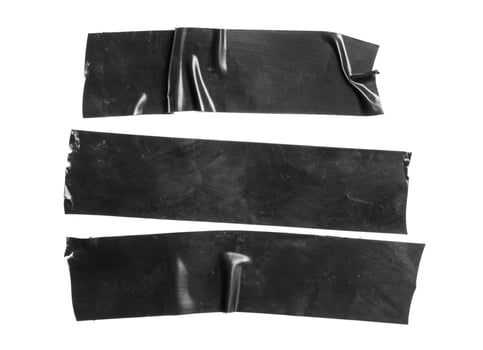 black tape isolated background photo