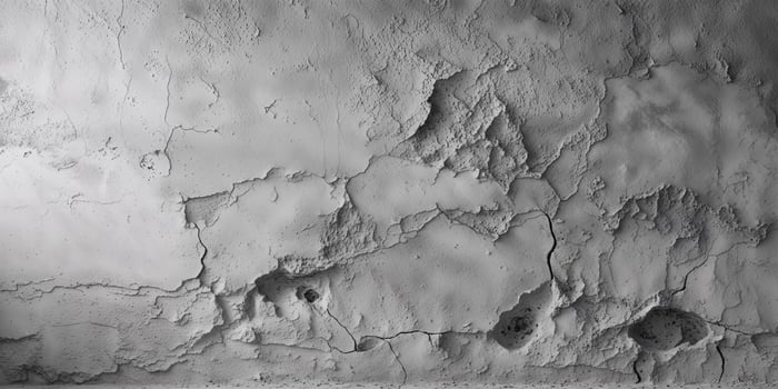 Black and white photograph of a wall with peeling paint photo