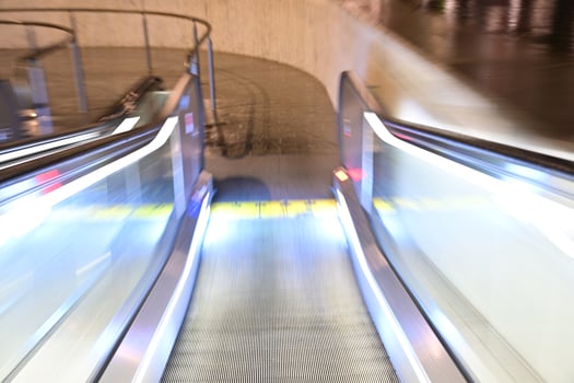Dynamic Escalator in Motion photo
