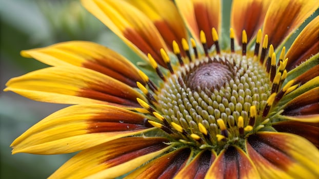 Vibrant Sunflower Close-Up Detailed Macro Photography for Nature Lovers and Botanical Enthusiasts flower photo