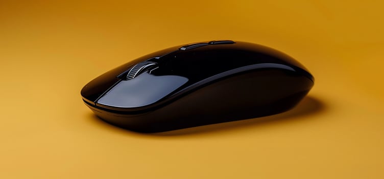 Sleek Black Wireless Mouse photo