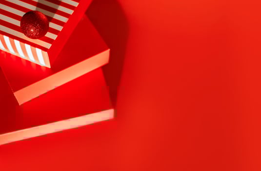 Season of Surprises, Vibrant Red Gifts and Christmas Delights photo