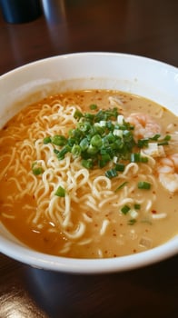 Spicy Shrimp Noodle Soup A Flavorful Asian Dish photo