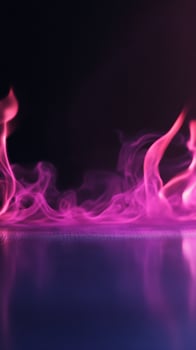 Pink and Purple Smoke Reflection photo
