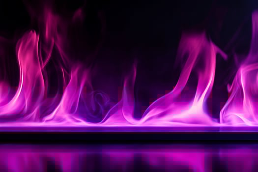 Stylized Purple and Pink Flames with Horizontal Base photo