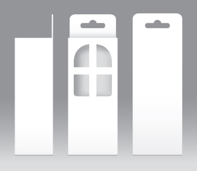 Hanging Box with window shape cut out, Box Packaging photo