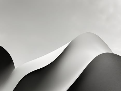 Black white abstract art piece that appears to A captivating design. photo