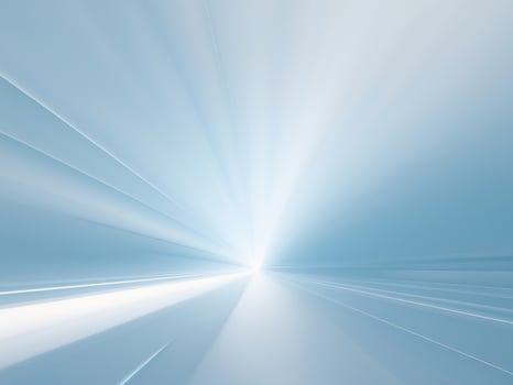 Abstract light rays on a blue background photo