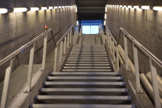Modern Staircase with Natural Light photo