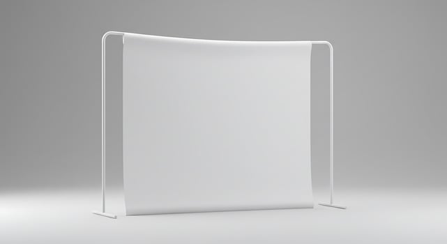White Backdrop Display Stand with Neutral Background for Presentations and Photos