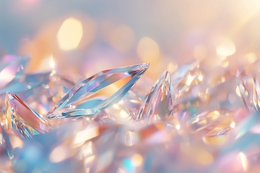 A close up of a bunch of diamonds photo