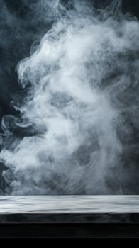 White Smoke and Dark Wood Tabletop photo