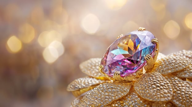 Faceted Gem Catching the Light photo