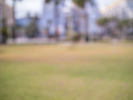 Abstract blurred nature background with bright sunlight. photo