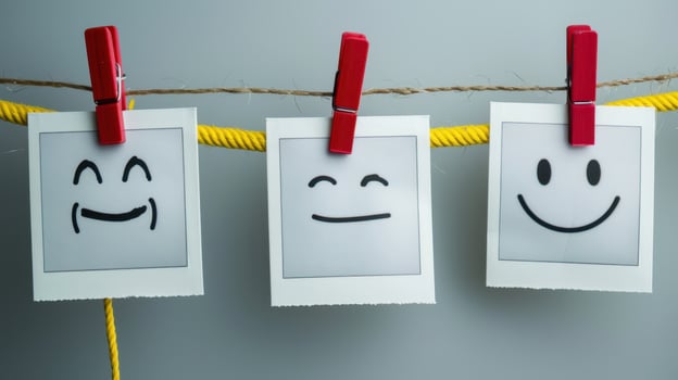 The Smiley Polaroid Faces photo