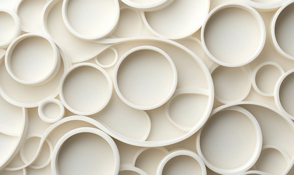 Abstract, layered circles, elegant design photo