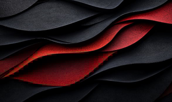 Abstract Wave Pattern of Dark Red and Black Layers photo