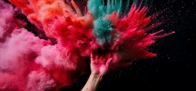 Colorful Powder Explosion photo