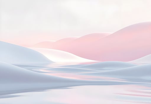 Whispers of Serenity Flowing Forms in Soft Pastels photo