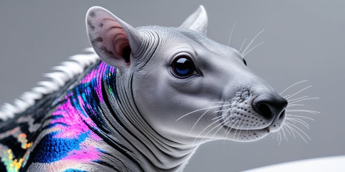 Captivating Closeup of Genetically Enhanced Animal Showcasing Beauty of Genetic Modification photo