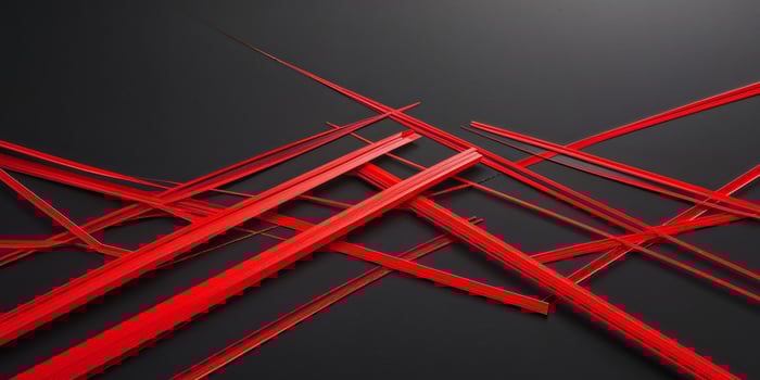 A black and red background with a lot of red lines. photo