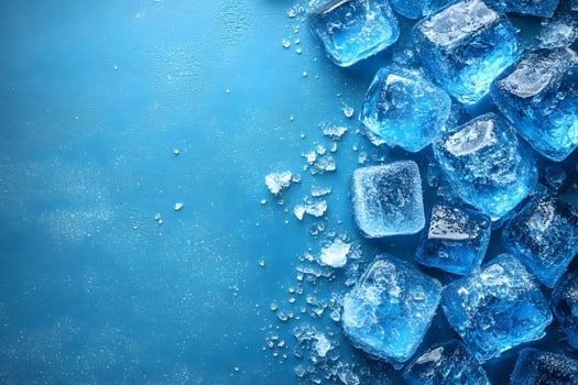Refreshing Blue Ice Cubes on Textured Background for Cool Summer Designs photo