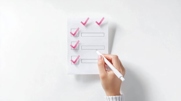 Realistic sticky note with to-do checklist for task management and organization photo